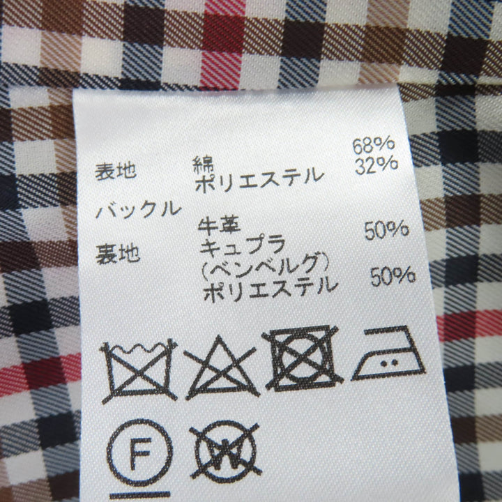 未使用品☆Aquascutum アクアスキュータム 5021350101-45 ウールライナー付 ハーフ トレンチコート カーキ 6 日本製 正規品 レディース