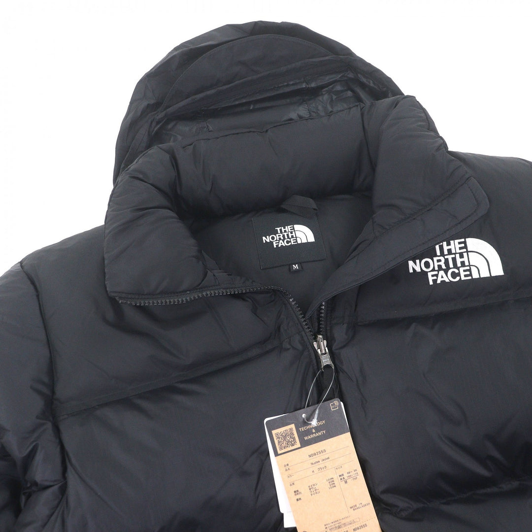 未使用品□THE NORTH FACE ザ・ノースフェイス ND92555 Nuptse Jacket ヌプシ フード入り ダウンジャケット ブラック M 正規品 メンズ