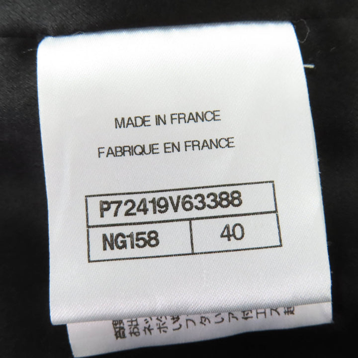 極美品☆CHANEL シャネル 22P P72419V63388 ライオンボタン クロップド ツイード ジャケット ホワイト 40 フランス製 正規品 レディース