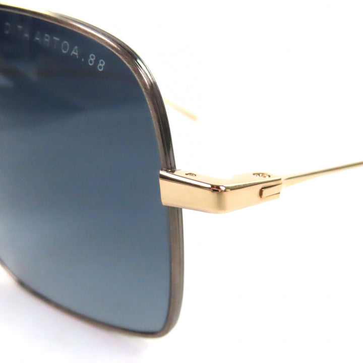 未使用品▼DITA ディータ DTS190 ARTOA.88 ツーブリッジ アイウェア サングラス ゴールド 60□15-145 デモレンズ メンズ 定価81400円