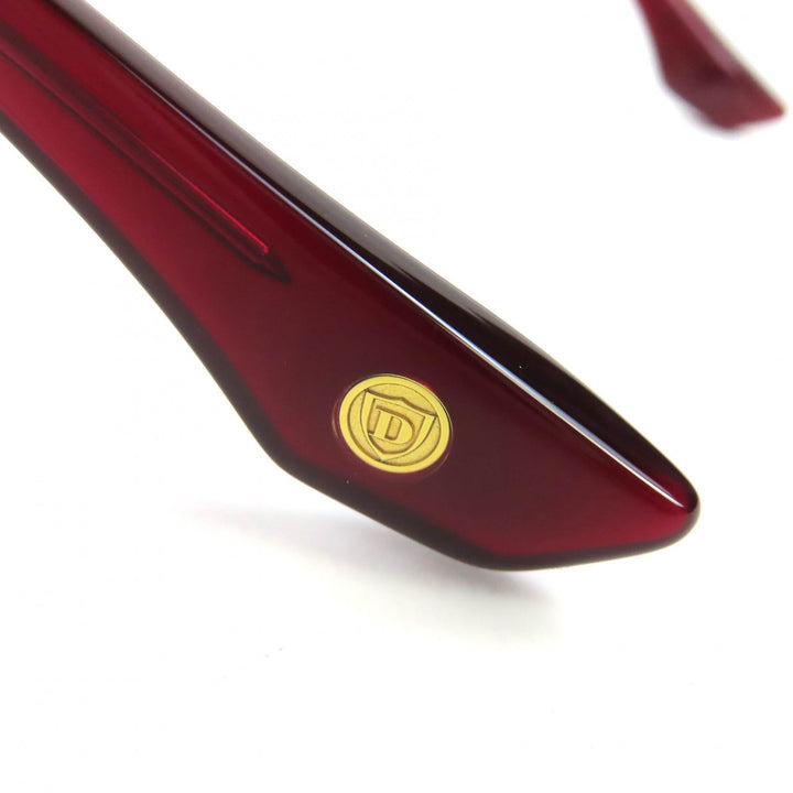 美品△DITA ディータ DTS755 OBSIDION オブシディオン オクタゴン サングラス クリアボルドー 52□18-145 デモレンズ 日本製 定価95700円