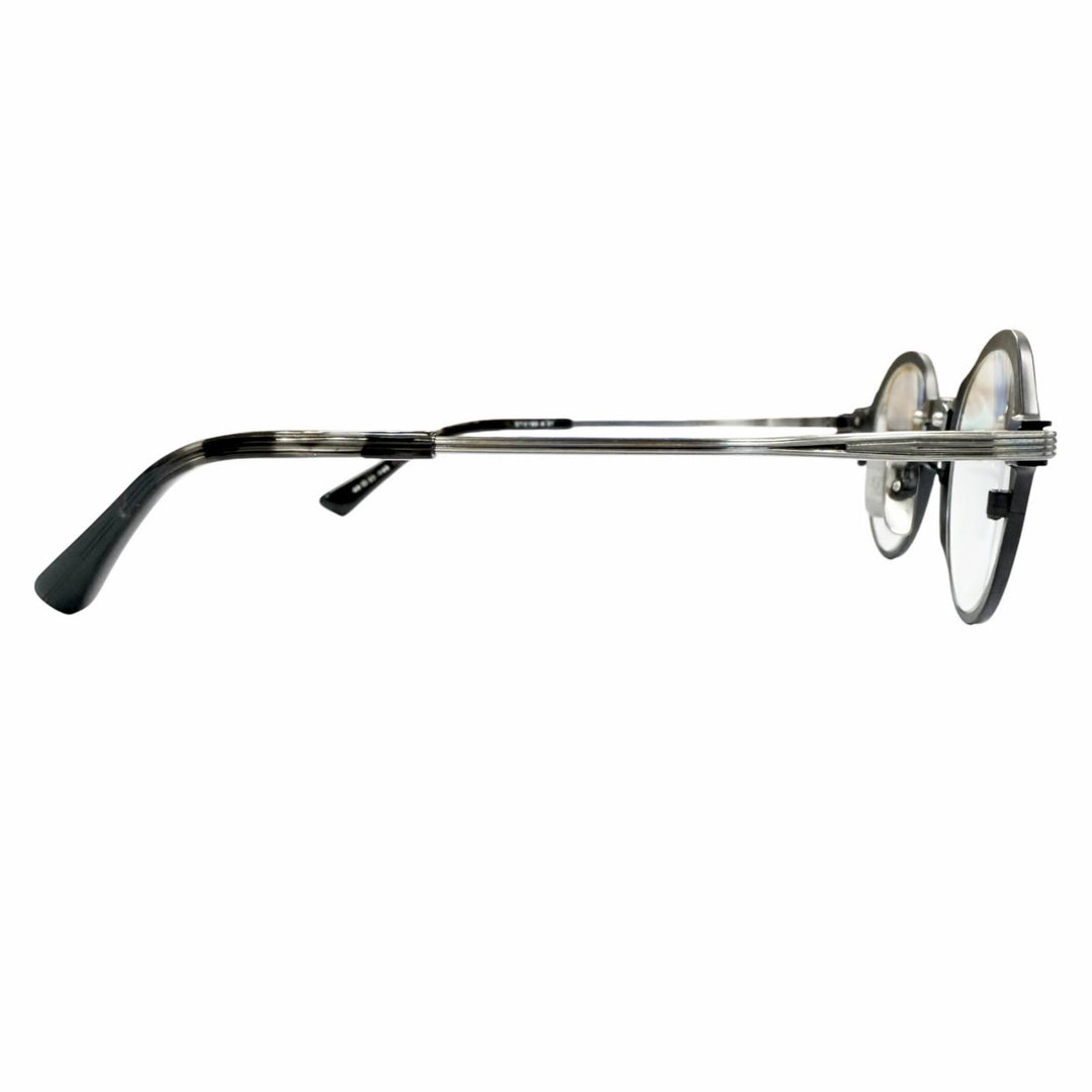 極美品▼DITA ディータ DTX185-A RADICON-TOW ラウンド メガネ 眼鏡 アイウェア マットブラック ガンメタリック 46□22-145 デモレンズ