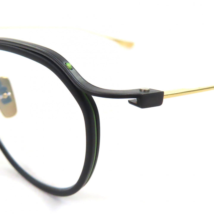 未使用▼DITA ディータ DTX131 SCHEMA-TOW ボストン メガネ 眼鏡 アイウェア マットブラック グリーン ゴールド 49□20-145 定価114400円