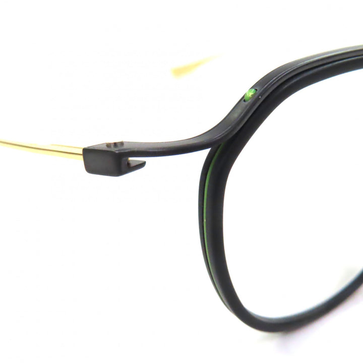 未使用▼DITA ディータ DTX131 SCHEMA-TOW ボストン メガネ 眼鏡 アイウェア マットブラック グリーン ゴールド 49□20-145 定価114400円