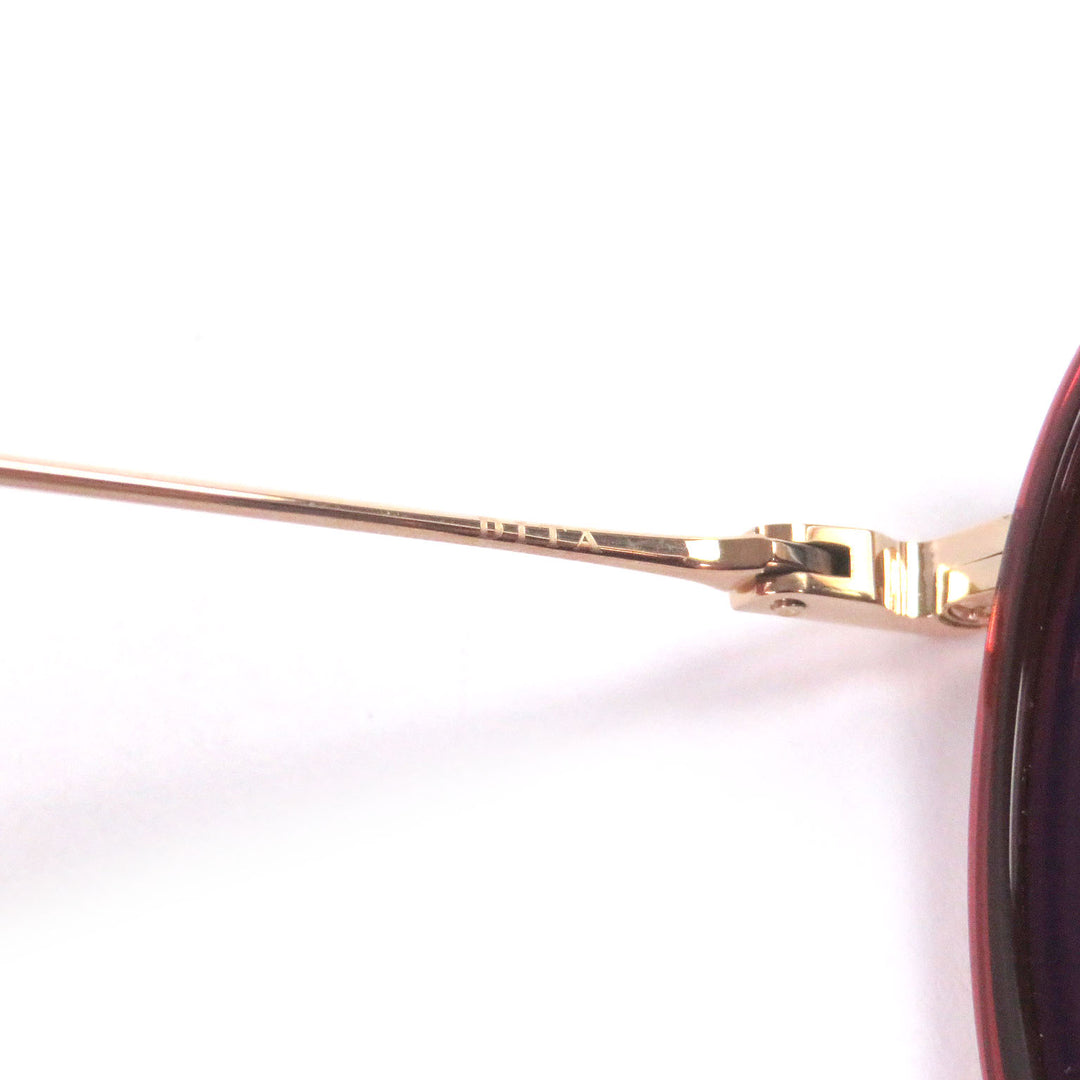 未使用品□DITA ディータ DTS472-A-03 ARTOA.92x ツーブリッジ サングラス ピンクゴールド クリアボルドー 58□15-145 日本製 メンズ