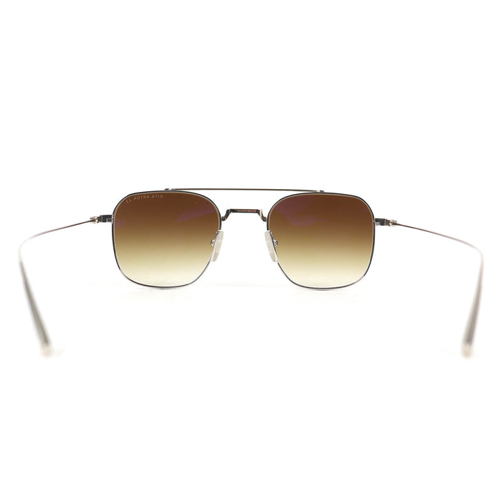 未使用△DITA ディータ DTS163 ARTOA.27 ツーブリッジ スクエア サングラス シルバー 50□22-145 デモレンズ 日本製 メンズ 定価81400円