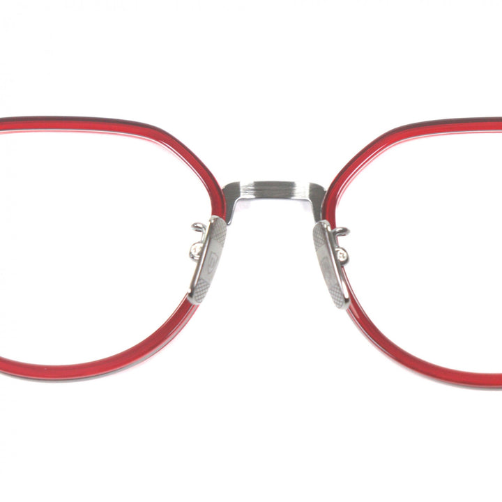 未使用品□DITA ディータ DTX453-A-03 AVIATIA-FOUR メガネ 眼鏡 アイウェア クリアレッド ガンメタリック 49□20-140 デモレンズ 日本製