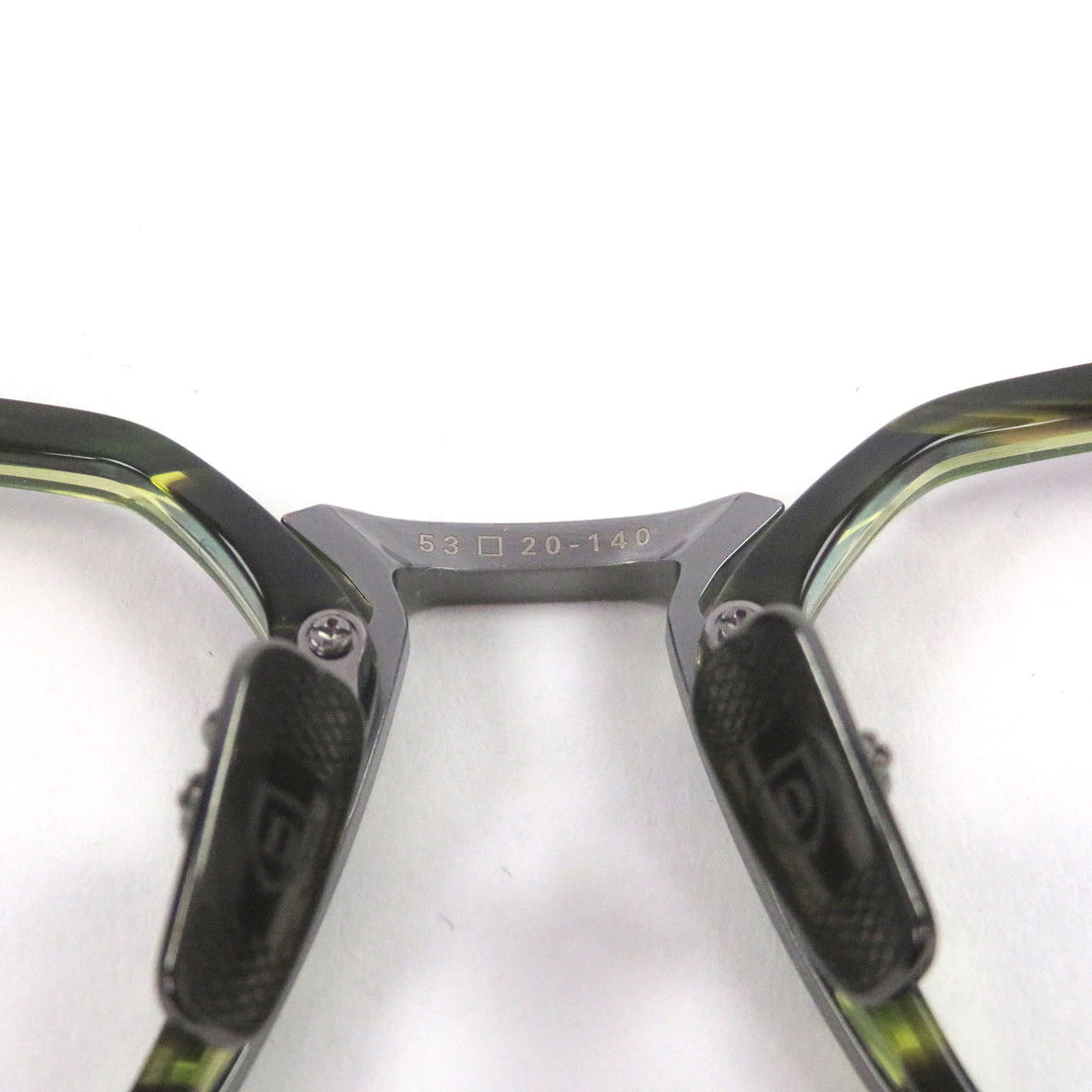 未使用品□DITA ディータ DTX446-A-04 AEGEUS-TWO スクエア メガネ 眼鏡 アイウェア クリアカーキ 53□20-140 日本製 定価114400円