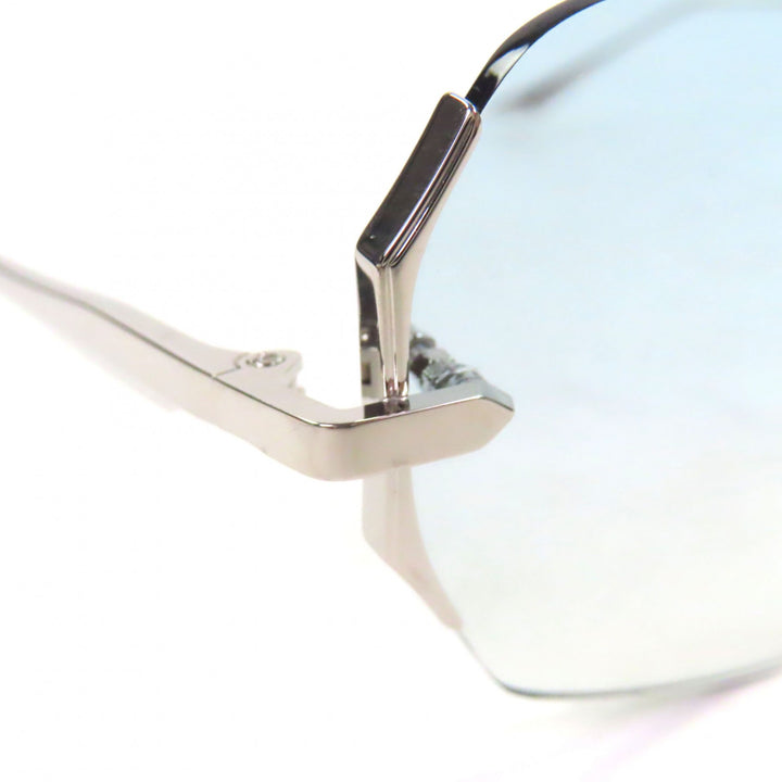 未使用品▼DITA ディータ DTX200 DAHLVIN ツーポイント アイウェア サングラス シルバー 58□13-138 デモレンズ メンズ 定価123200円