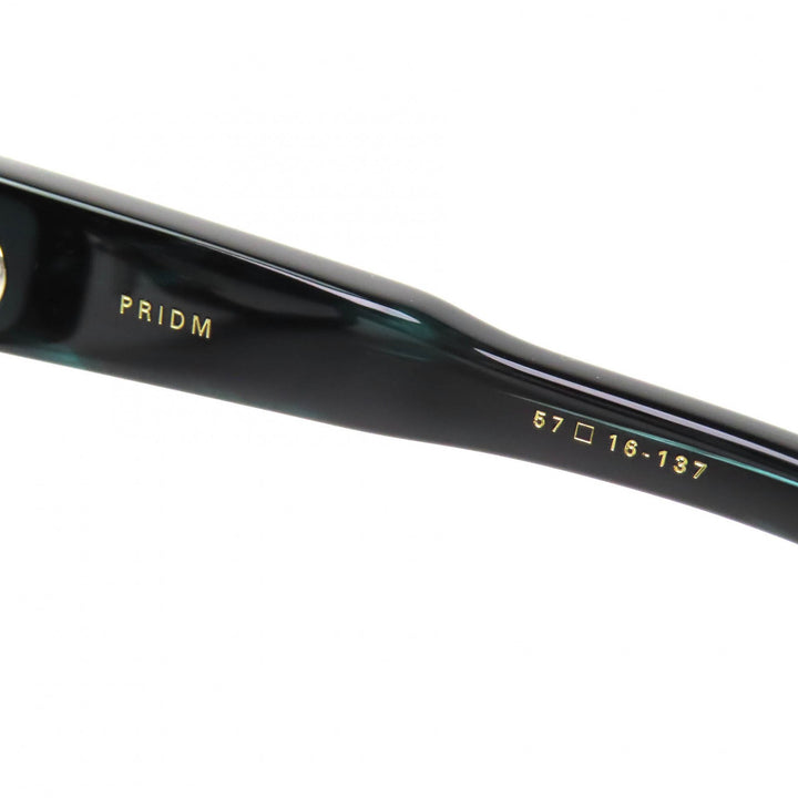 未使用品△DITA ディータ DTS753 PRIDM サングラス クリアターコイズ (マーブル) シルバー 57□16-137 デモレンズ 日本製 定価123200円