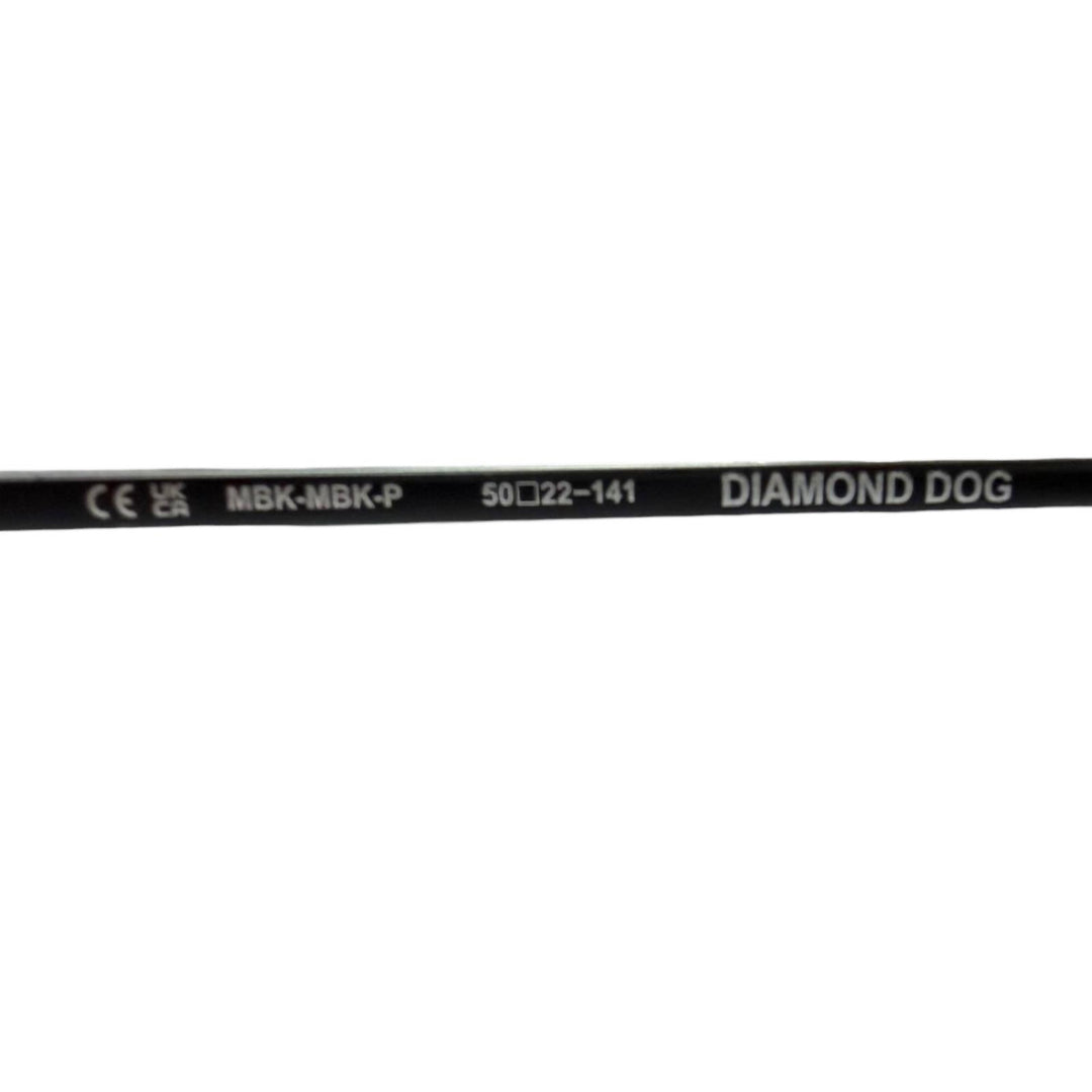極美品□CHROME HEARTS クロムハーツ DIAMOND DOG SV925使い フローラルクロス サングラス マットブラック 50□22-141 度入り 日本製