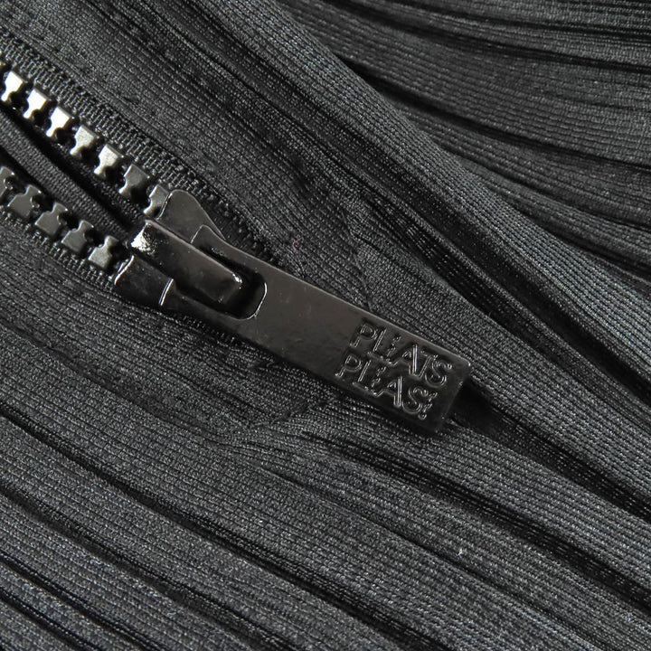 美品△PLEATS PLEASE プリーツプリーズ イッセイミヤケ PP53-JI404 フロントジップ Vネック サロペット ツナギ オールインワン 3 正規品