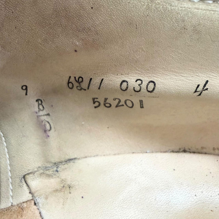 良品△ALDEN オールデン 56201 コードバン 外羽根 パンチドキャップトゥ レースアップ レザーシューズ ブラウン 9 イングランド製 メンズ