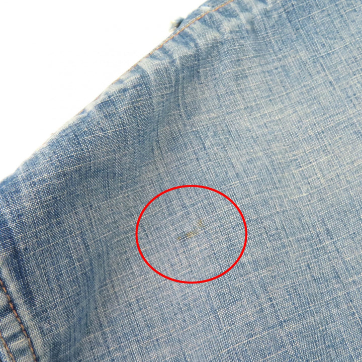 未使用品△DAIRIKU ダイリク デニム 24SS ウエスタン オーバーシャツ コットン100％ ダメージ加工 長袖シャツ インディゴ 44 L 正規品
