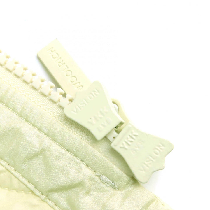 極美品△WOOLRICH ウールリッチ WJOU0103 ダイアモンドインサレーションコート ロゴ刺繍 ロングキルティングコート アイボリー XL 正規品