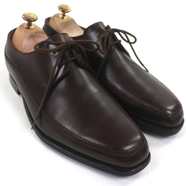 美品▼John Lobb ジョンロブ HURTWOOD ハートウッド Uチップ レースアップ レザーシューズ ブラウン 6.5 イングランド製 メンズ ビジネス