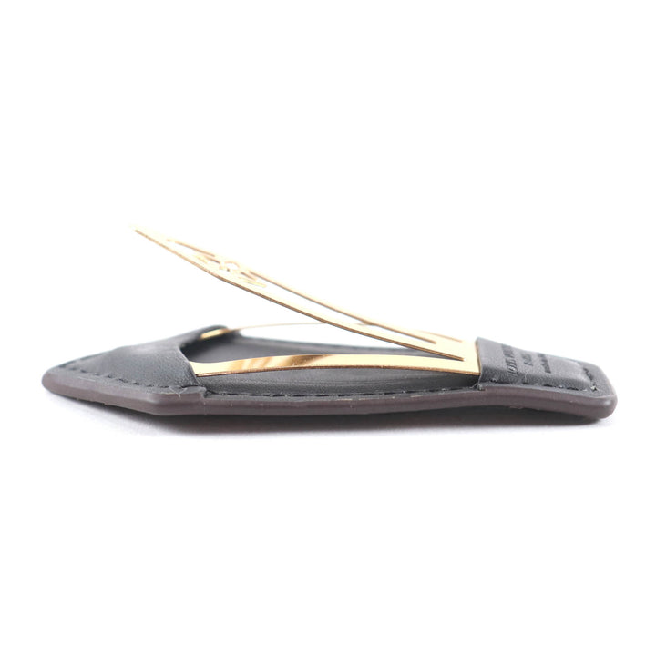 良品★LOUIS VUITTON ルイヴィトン M01443 バックステージMNG モノグラム 2個セット レザー ヘアピン バレッタ ブラウン 保存袋付き
