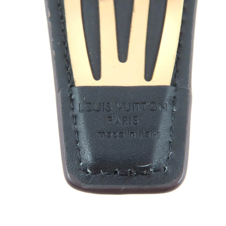 良品★LOUIS VUITTON ルイヴィトン M01443 バックステージMNG モノグラム 2個セット レザー ヘアピン バレッタ ブラウン 保存袋付き