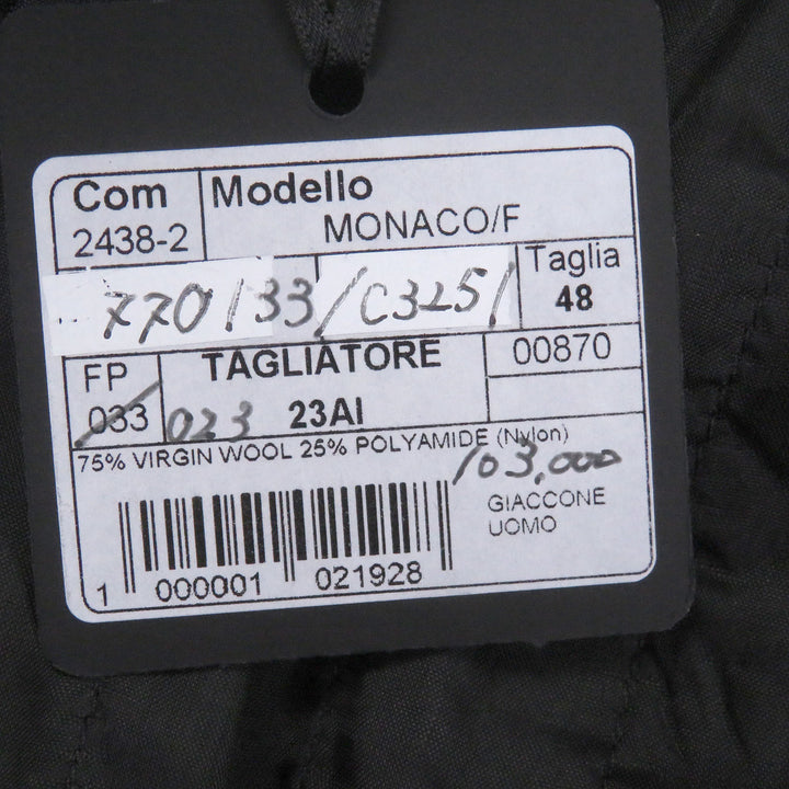 未使用品□TAGLIATORE タリアトーレ MONACO バージンウール ダブルブレストジャケット ピーコート ボルドー系 48 イタリア製 メンズ