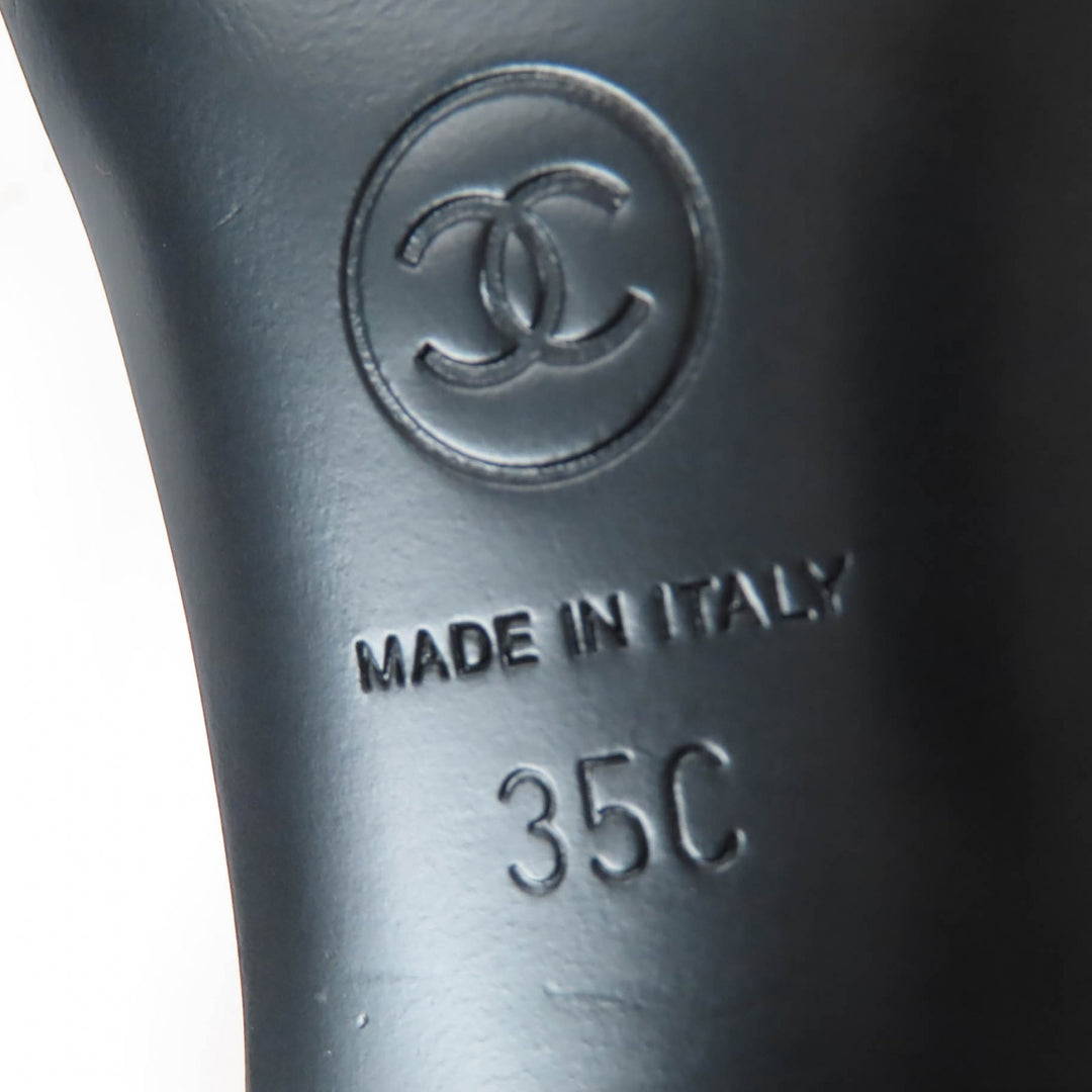 極美品☆CHANEL シャネル G45055 ココマーク アンクルストラップ パテントレザー サンダル イエロー 35 箱・保存袋付き イタリア製
