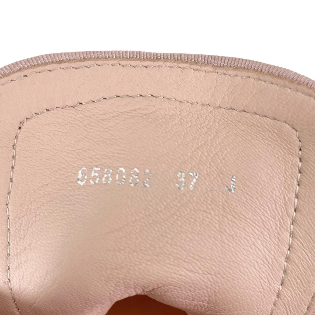 極美品▲Alexander McQueen アレキサンダーマックイーン 658082 TREAD MESH ハイカットスニーカー ローズピンク 37 伊製 箱・保存袋付き