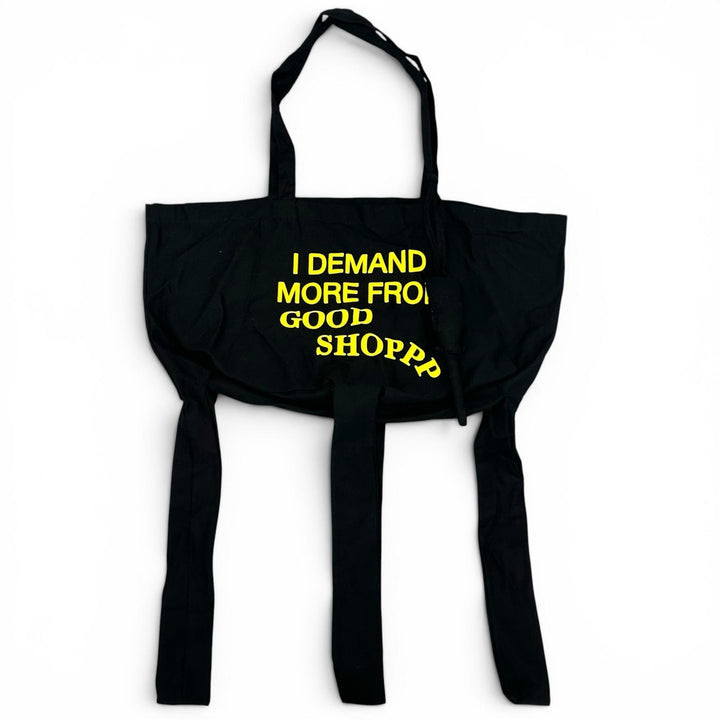 極美品▲A MACHINE エーマシーン 4rules for thought Common and cheap Stool Bag トートバッグ ブラック イエロー 日本製 レディース