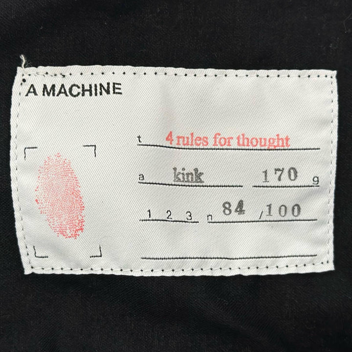 極美品▲A MACHINE エーマシーン 4rules for thought Common and cheap Stool Bag トートバッグ ブラック イエロー 日本製 レディース