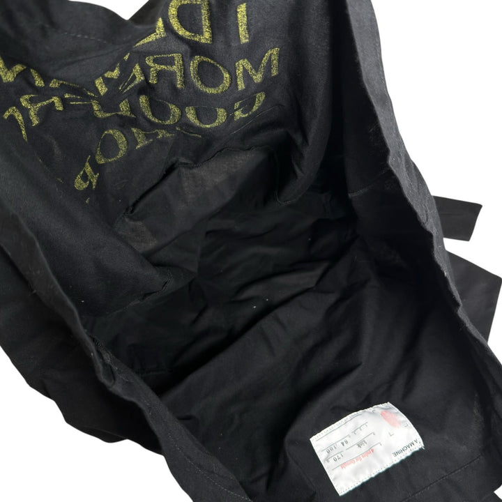 極美品▲A MACHINE エーマシーン 4rules for thought Common and cheap Stool Bag トートバッグ ブラック イエロー 日本製 レディース