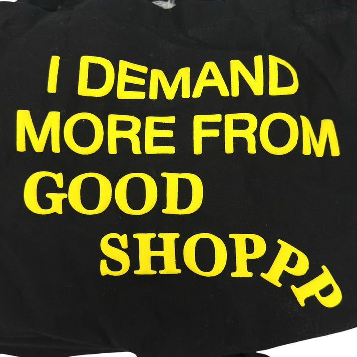 極美品▲A MACHINE エーマシーン 4rules for thought Common and cheap Stool Bag トートバッグ ブラック イエロー 日本製 レディース