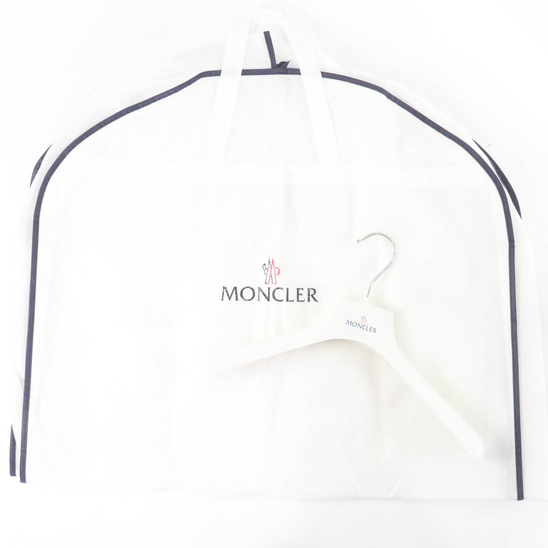 美品☆MONCLER モンクレール HERMINE エルミンヌ ロゴワッペン・フード付 ダウンコート ネイビー 00 ハンガー・ガーメント付 国内正規品
