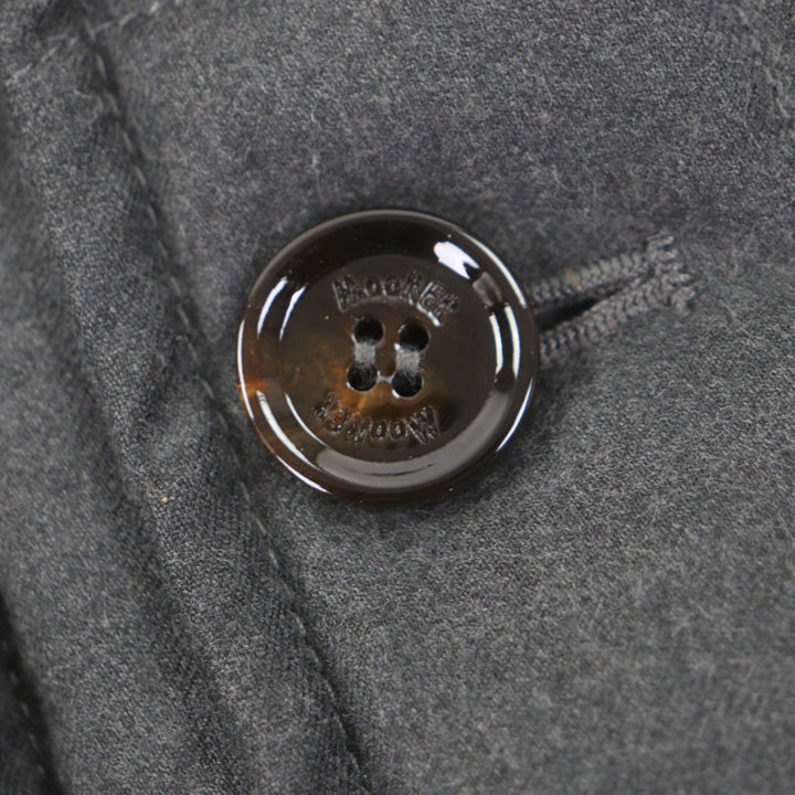 美品▼MOORER ムーレー MORRIS-L1 バージンウール カシミヤ 襟ラビットファー WZIPUP ダウンコート グレー 46 ハンガー・ガーメント付き