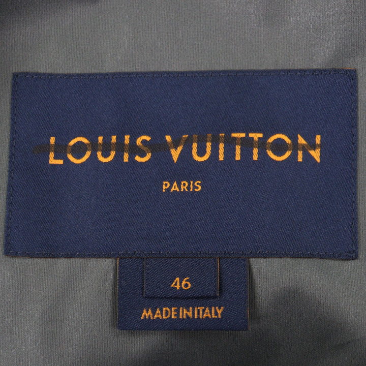 未使用品▼LOUIS VUITTON ルイヴィトン HHB99W フラッグパッチ WZIPUP 2WAY ウィズフラッグポリフーテッドジャケット グレー 46 正規品