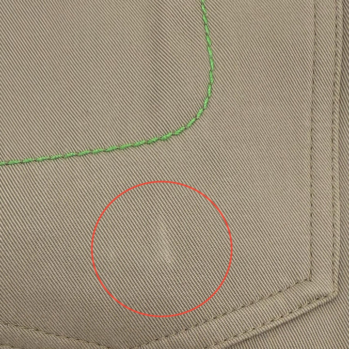 美品▲HERMES エルメス 2022年製 コットン100％ セリエボタン レザーパッチ付 ボタンフライ パンツ カーキ 44 フランス製 正規品 メンズ