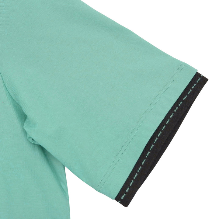 未使用品▲HERMES エルメス 23SS コットン100％ サドルステッチ クルーネック 半袖Ｔシャツ ライトブルー M イタリア製 正規品 メンズ