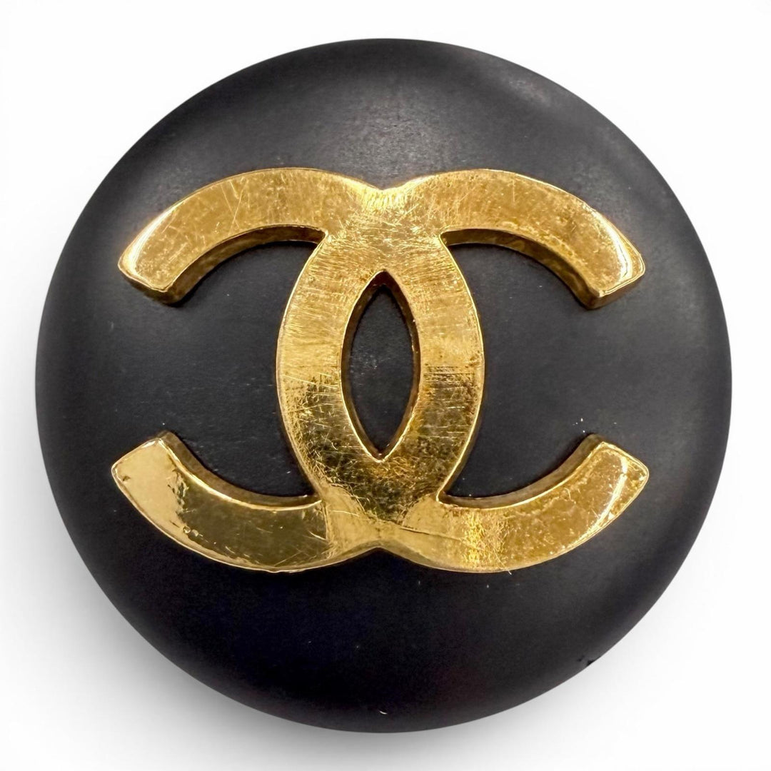 美品△CHANEL シャネル ヴィンテージ ココマーク ボタン 大6個 小6個 合計12個 ブラック ゴールド レディース オススメ◎