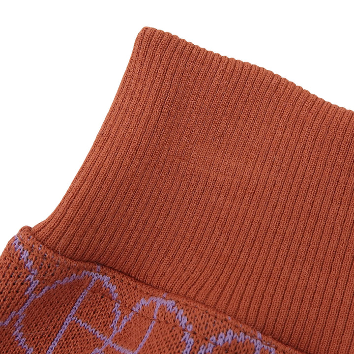 【ドンドン見直し】未使用品▲HERMES エルメス 2022年製 2E4300DY コットン100％ Hロゴ 総柄 ニット スカート 36 仏製 正規品 レディース