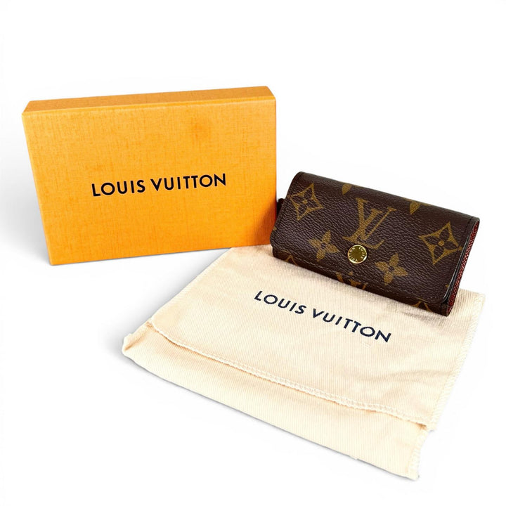 未使用品▲LOUIS VUITTON ルイヴィトン M69517 キーケース ミュルティクレ 4 モノグラムキャンバス ブラウン ゴールド 箱・保存袋付き