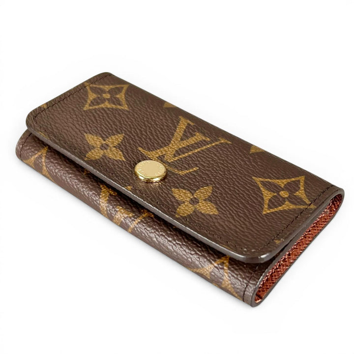 未使用品▲LOUIS VUITTON ルイヴィトン M69517 キーケース ミュルティクレ 4 モノグラムキャンバス ブラウン ゴールド 箱・保存袋付き