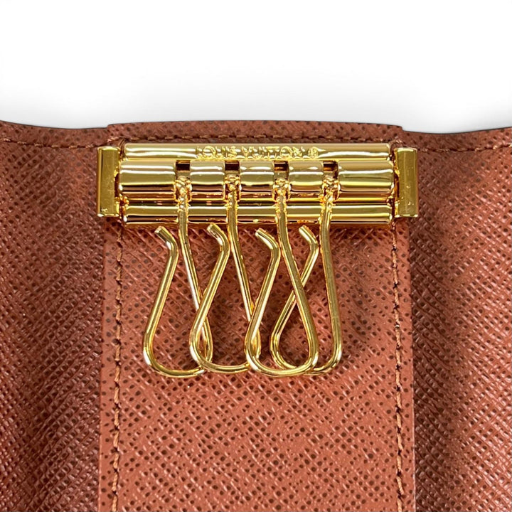未使用品▲LOUIS VUITTON ルイヴィトン M69517 キーケース ミュルティクレ 4 モノグラムキャンバス ブラウン ゴールド 箱・保存袋付き