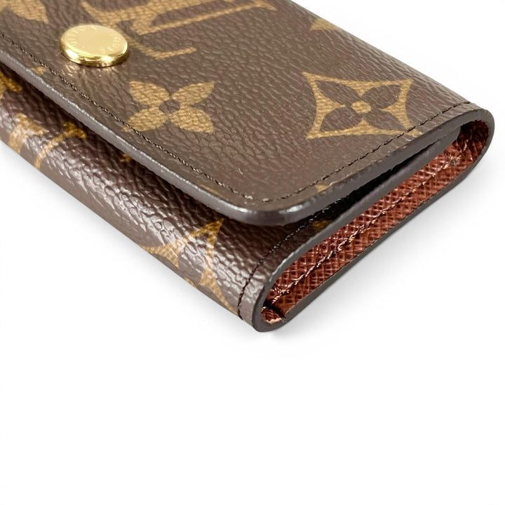 未使用品▲LOUIS VUITTON ルイヴィトン M69517 キーケース ミュルティクレ 4 モノグラムキャンバス ブラウン ゴールド 箱・保存袋付き