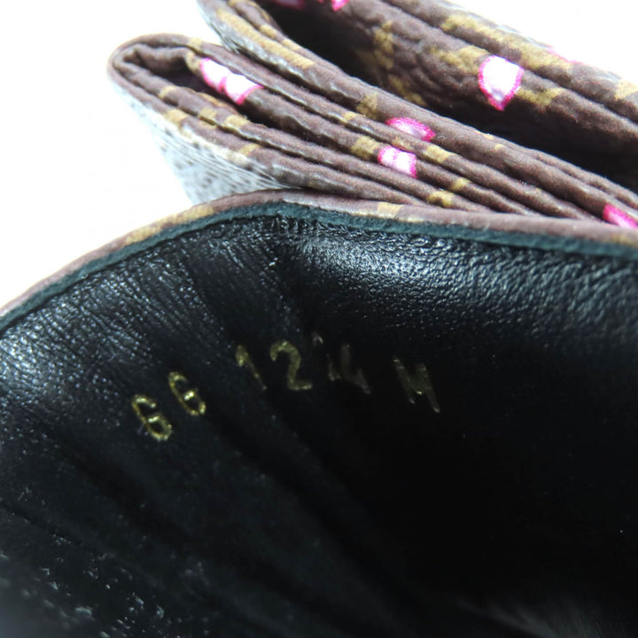 未使用品★LOUIS VUITTON ルイヴィトン 25SS 1AGVXU LV TM モノグラムチェリーブロッサム リリー ミュール レザー サンダル 38 保存袋付