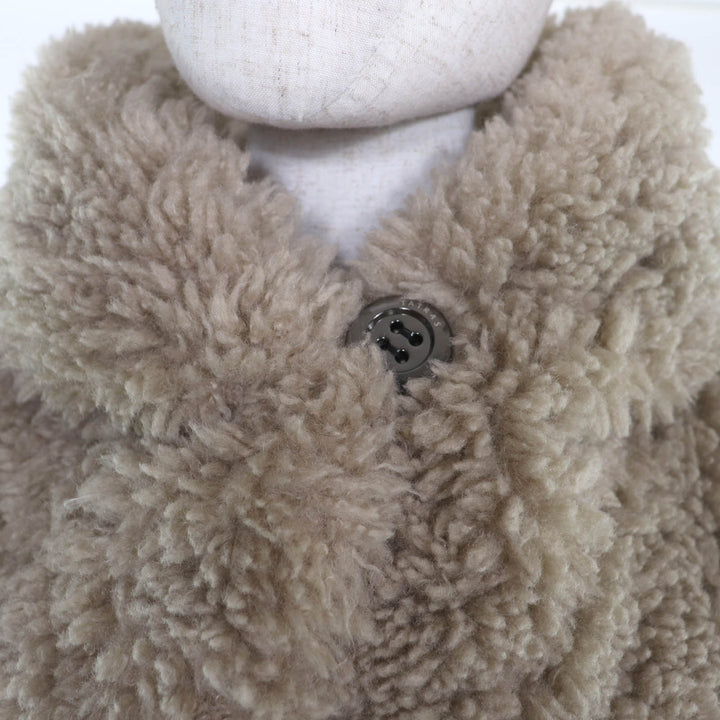 極美品☆TATRAS タトラス 23AW LTAT23A4973 NOLLEY’S ノーリーズ オーバーシルエット ボア コート ベージュ 2 正規品 レディース