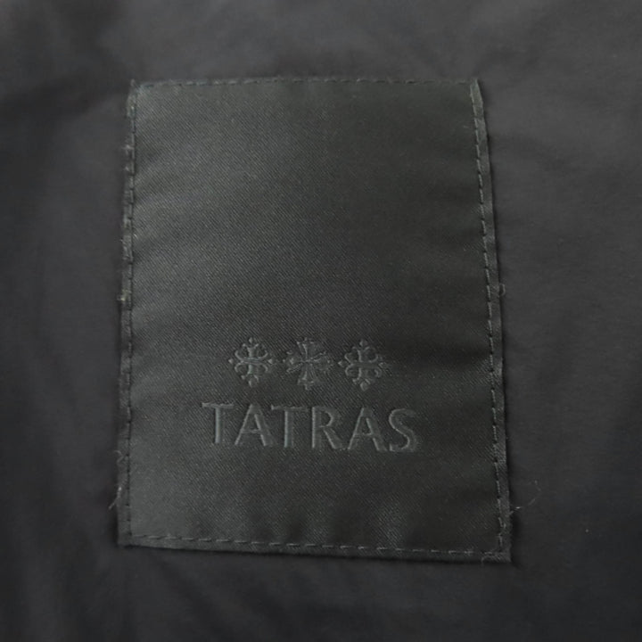 極美品☆TATRAS タトラス 23AW LTAT23A4953 ラクーンファー・フード付 ロング丈 ダウンコート ブラック 03 正規品 レディース