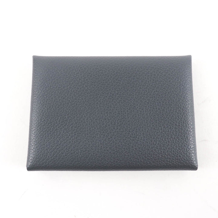 美品★HERMES エルメス カルヴィ デュオ グリミスティ エヴァーカラー シルバー金具 コインケース W刻印 箱付き フランス製 レディース