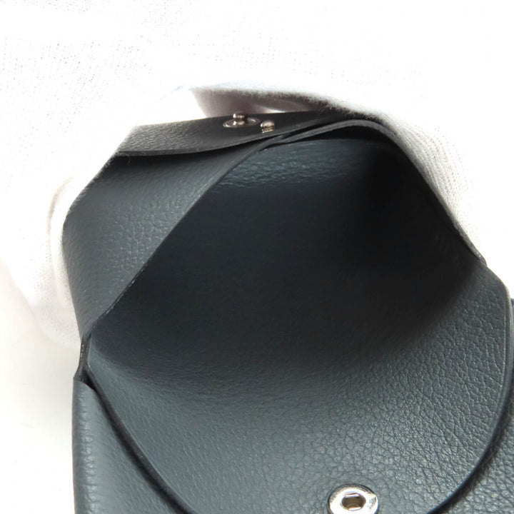 美品★HERMES エルメス カルヴィ デュオ グリミスティ エヴァーカラー シルバー金具 コインケース W刻印 箱付き フランス製 レディース