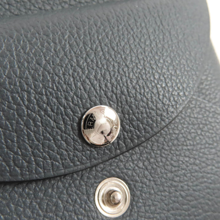 美品★HERMES エルメス カルヴィ デュオ グリミスティ エヴァーカラー シルバー金具 コインケース W刻印 箱付き フランス製 レディース