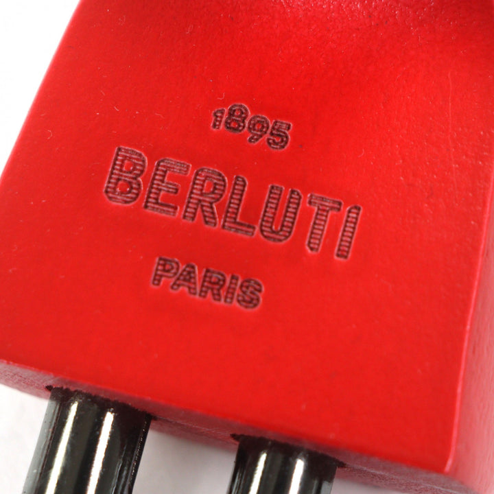 未使用品▼BERLUTI ベルルッティ 2022年製 ラピエセルプリゼ カリグラフィ 純正シューツリー付き レザーシューズ ローファー ブルー 6.5