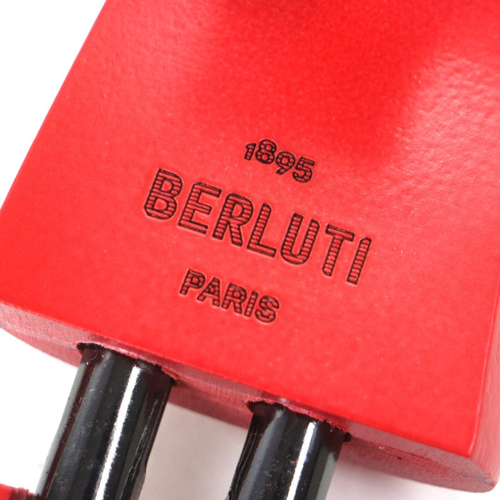 未使用品▼BERLUTI ベルルッティ 2022年製 ラピエセルプリゼ カリグラフィ プレーントゥ 純正シューツリー付 レザーシューズ カーキ 6.5