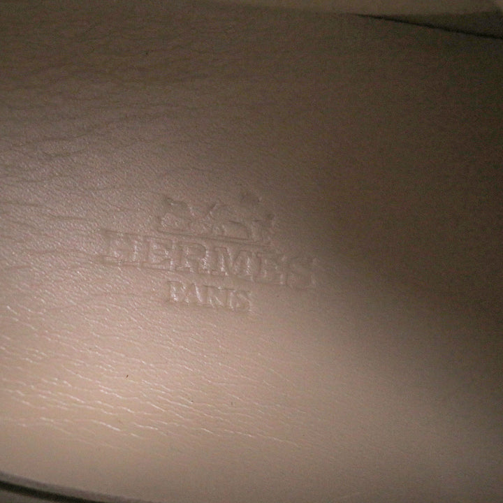 美品□HERMES エルメス レノックス コリエドシアン レースアップ ハイカットスニーカー レザーシューズ ブラック 40 イタリア製 メンズ