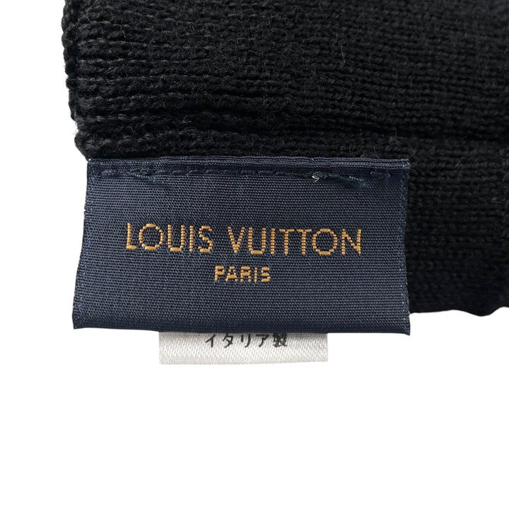 極美品▲LOUIS VUITTON ルイヴィトン 2020年製 M73470 ゴン マイ モノグラム エクリプス ウール100％ 手袋 ブラック 正規品 メンズ